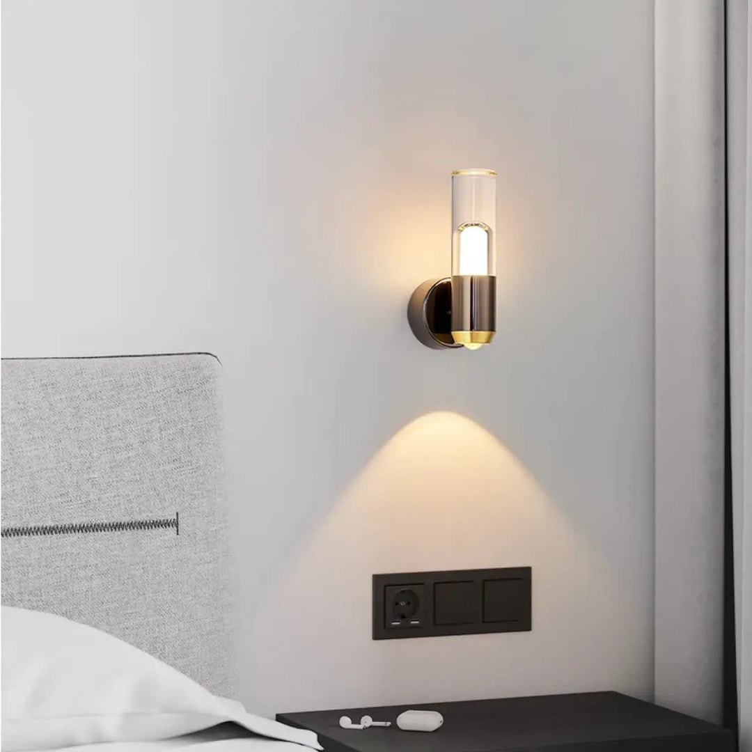 Applique murale pour tête de lit avec ampoule G4

