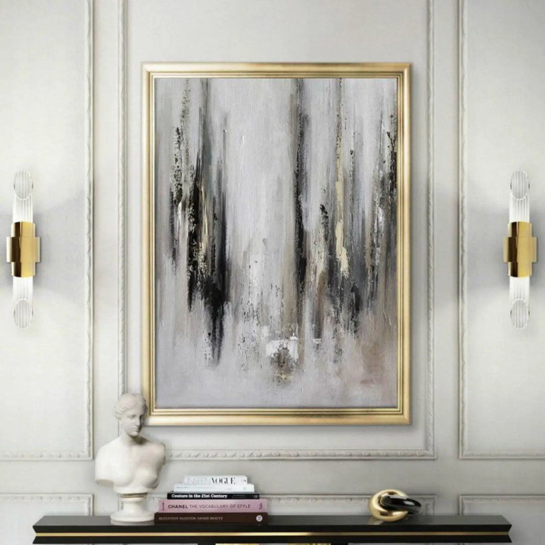 Applique Murale Tube Verre Aluminium Doré Élégante