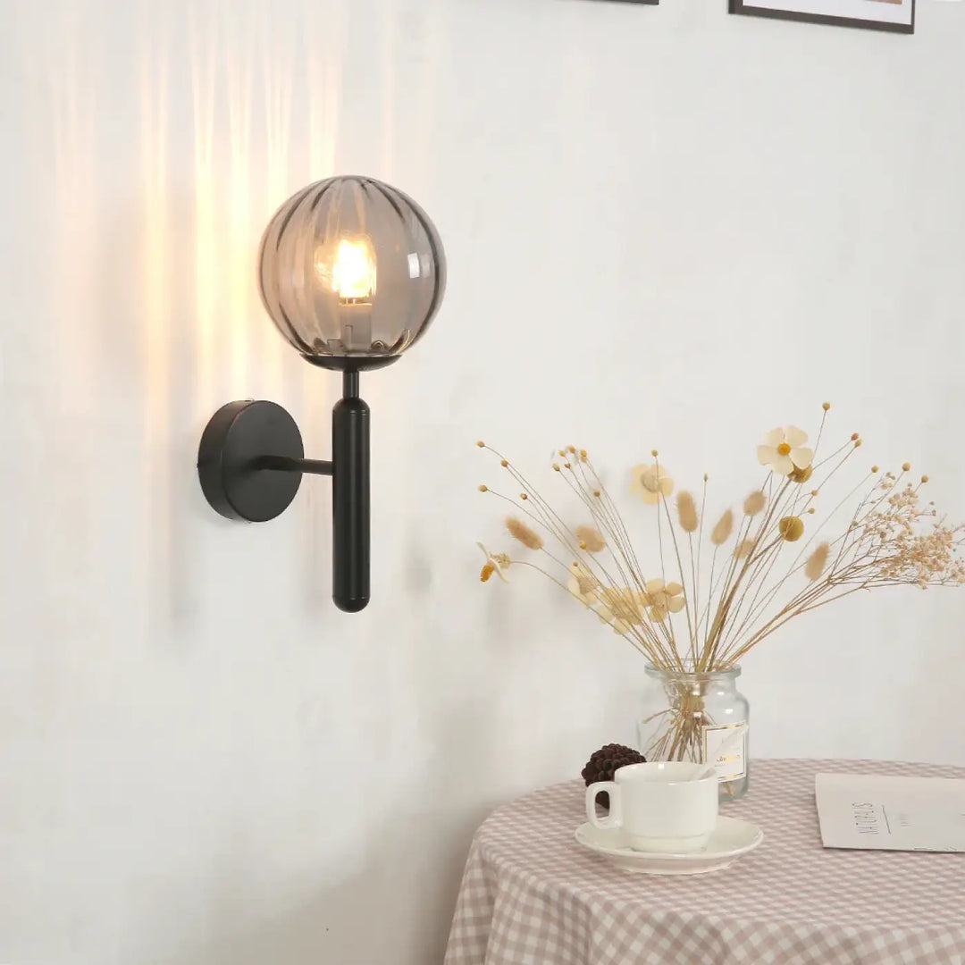 Applique murale en verre transparent design moderne