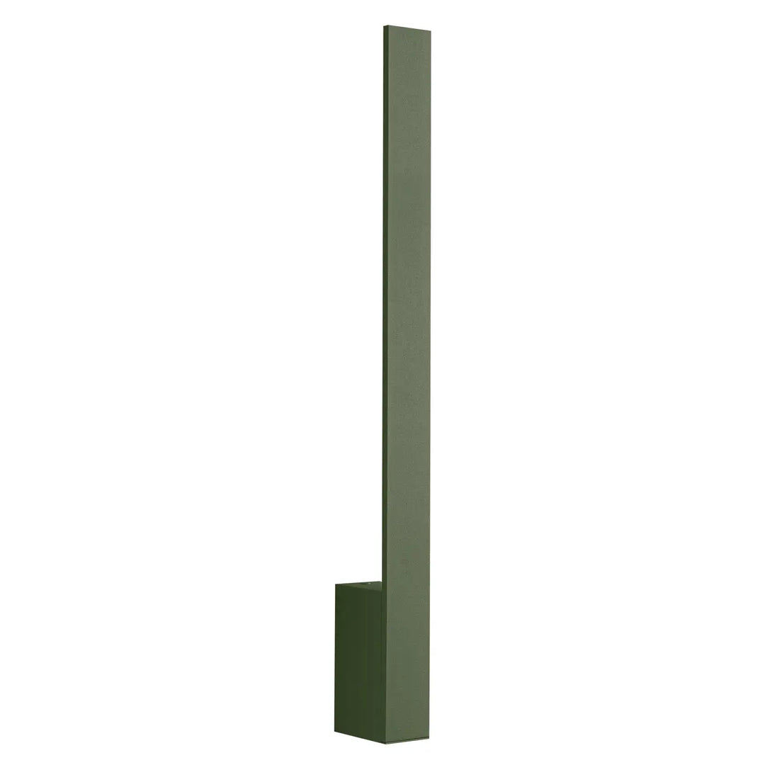 Applique murale lahti 70 led 3000k en vert olive avec design minimaliste géométrique et finition mate élégante