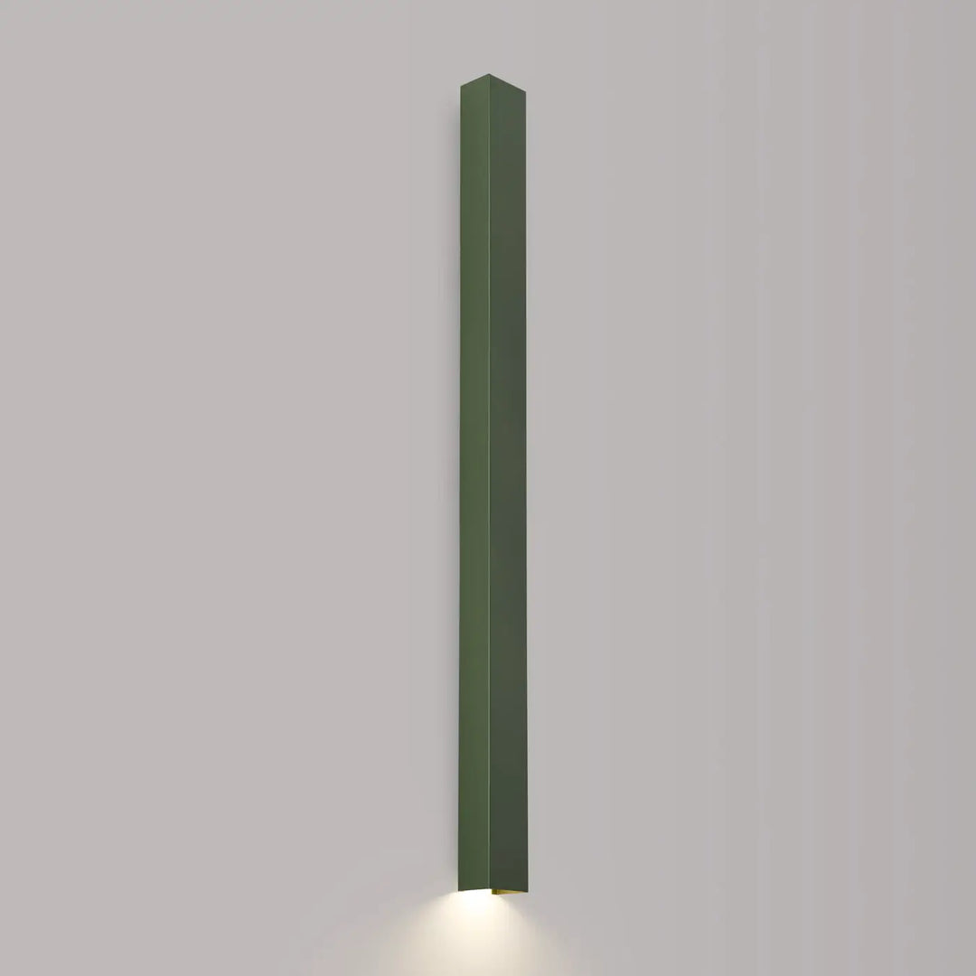 Applique murale freya 120 vert olive mat rectangle compose d’appliques murales disponible en cinq coloris