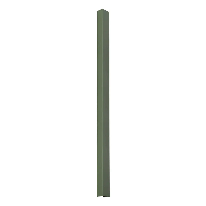 Applique murale freya 150 vert olive en métal mat avec bord biseauté de la collection cinq coloris pour compose d’appliques murales
