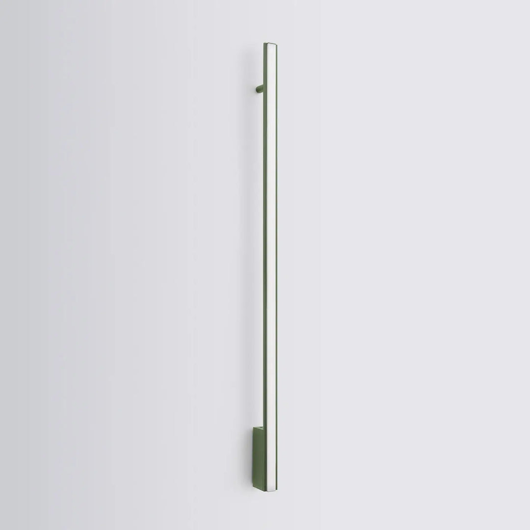 Applique murale lagom 120 4000k vert olive en acier inoxydable design minimaliste collection lagom allient excellente qualité
