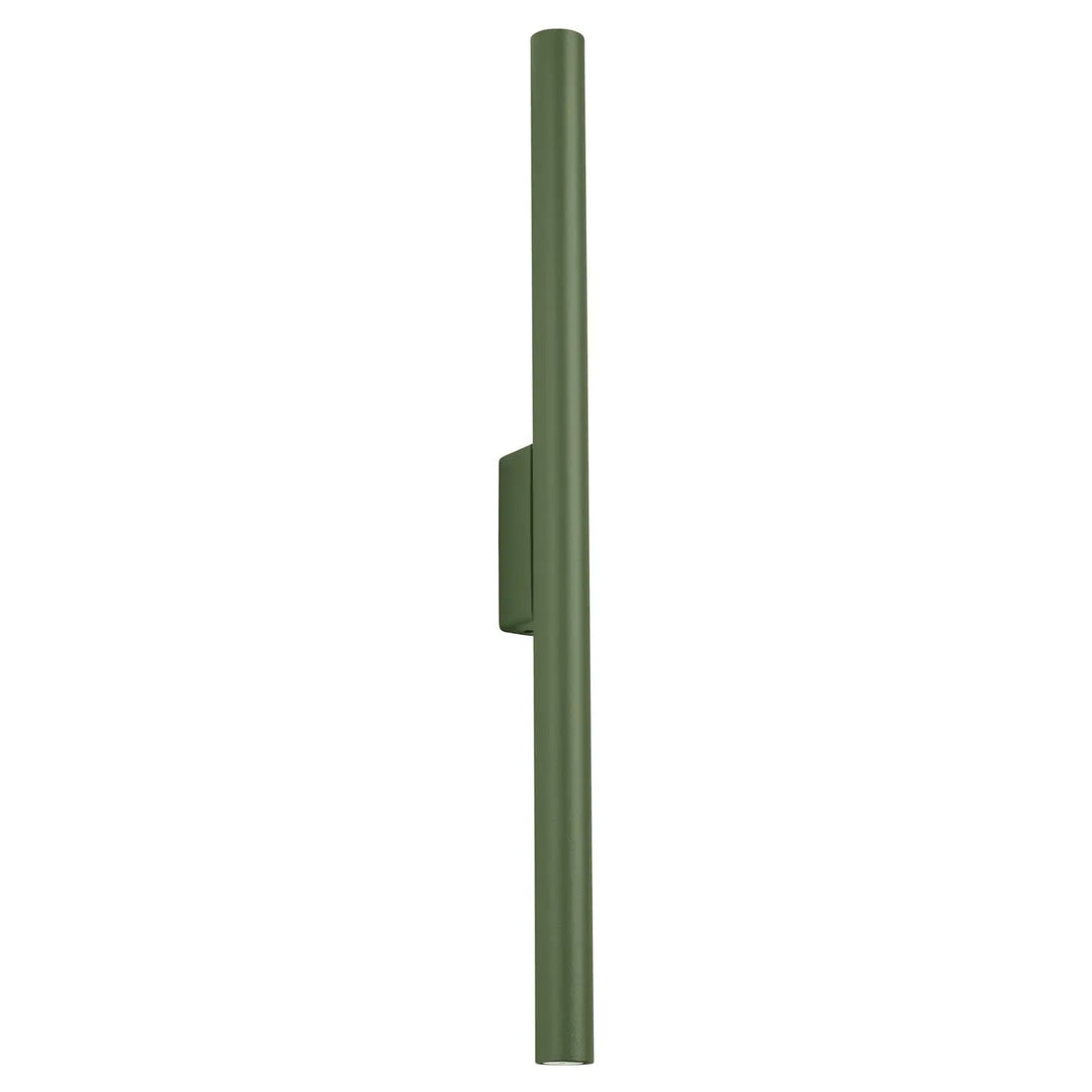 Applique murale vert olive forme minimaliste avec finition mate suspension pastelo élégante et cylindrique