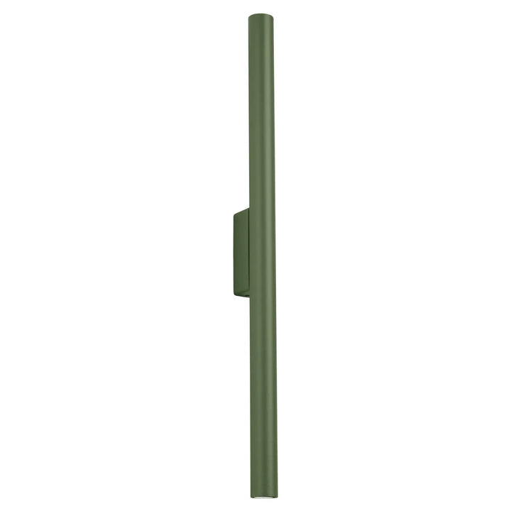 Applique murale vert olive forme minimaliste avec finition mate suspension pastelo élégante et cylindrique
