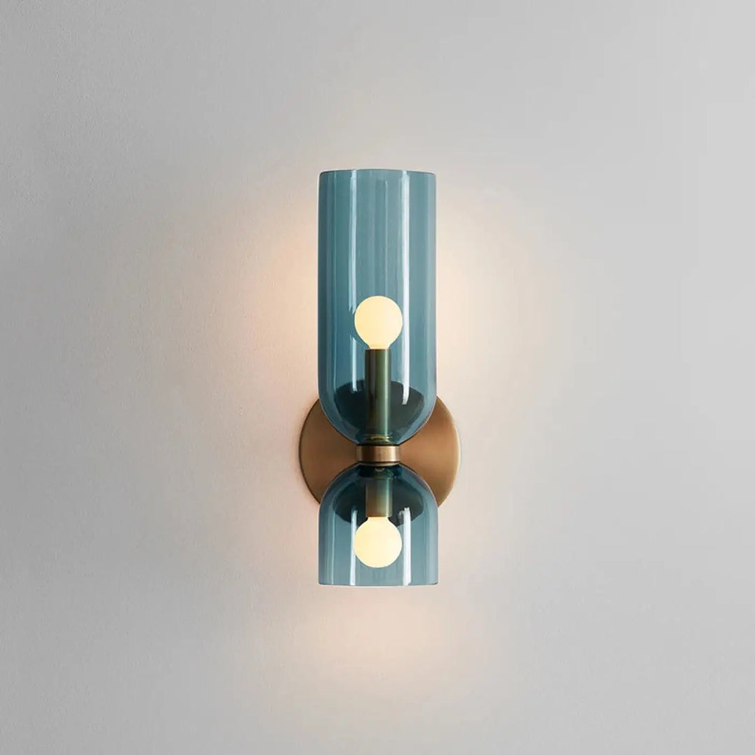 Applique murale verticale en verre style contemporain