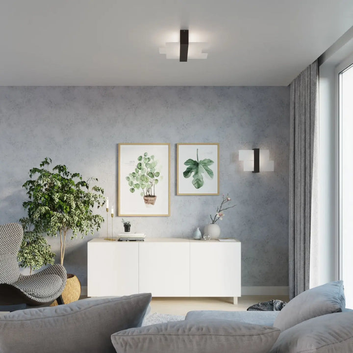 Applique murale feniks 1 wenge design intemporel apportant une atmosphère unique avec lampes surprenantes