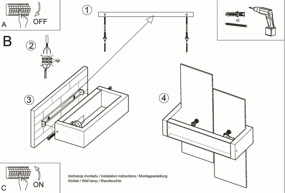 Applique murale feniks 1 en plastique blanc avec bras ajustables pour créer une atmosphère unique et un design intemporel