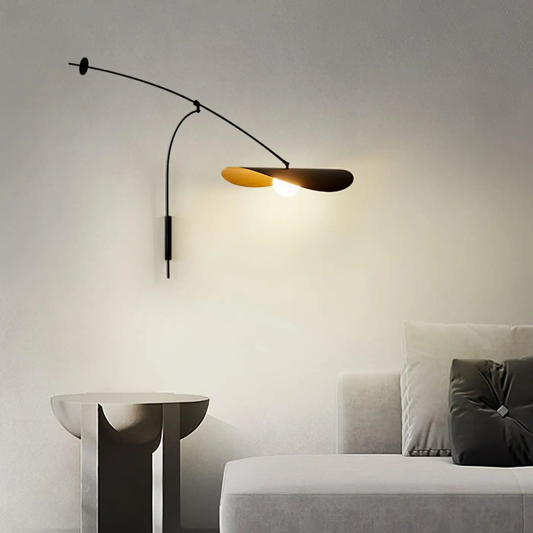 Applique Murale XXL Noire Aluminium Style Épuré