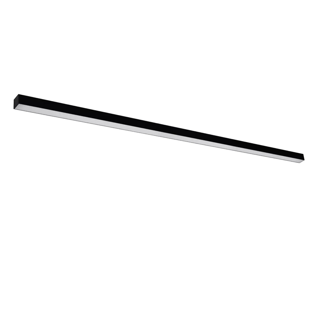 Applique murale pinne 200 noir en led linéaire noir et argent avec paramètres d’éclairage et différentes tailles disponibles