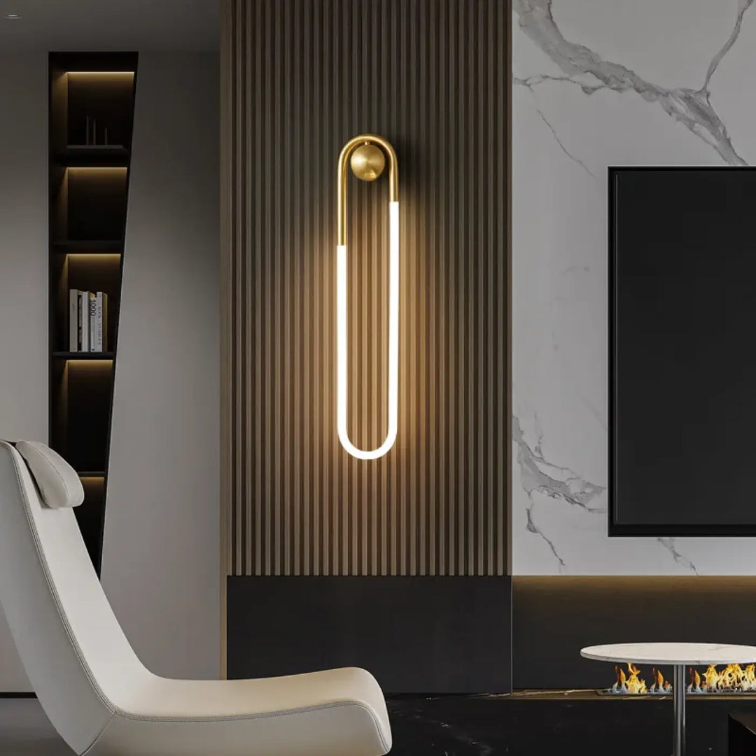 Appliques Murales LED Dorées Ou Noires En Aluminium