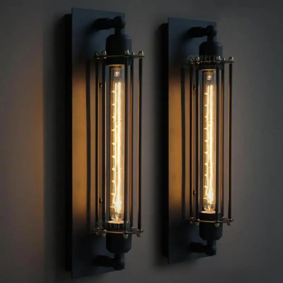 Grande Applique Murale Au Style Punk Noire Design Industriel