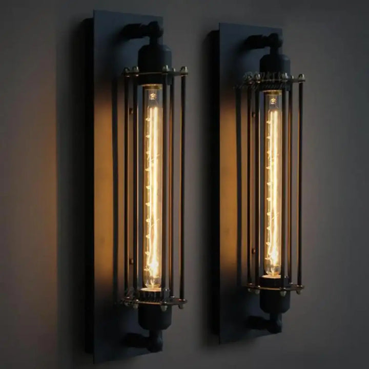 Grande Applique Murale Au Style Punk Noire Design Industriel