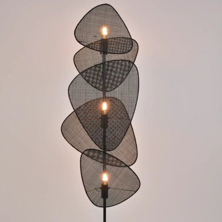 Lampadaire sculptural noir ou beige style unique déco