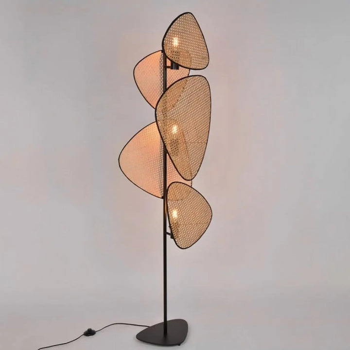Lampadaire sculptural noir ou beige style unique déco