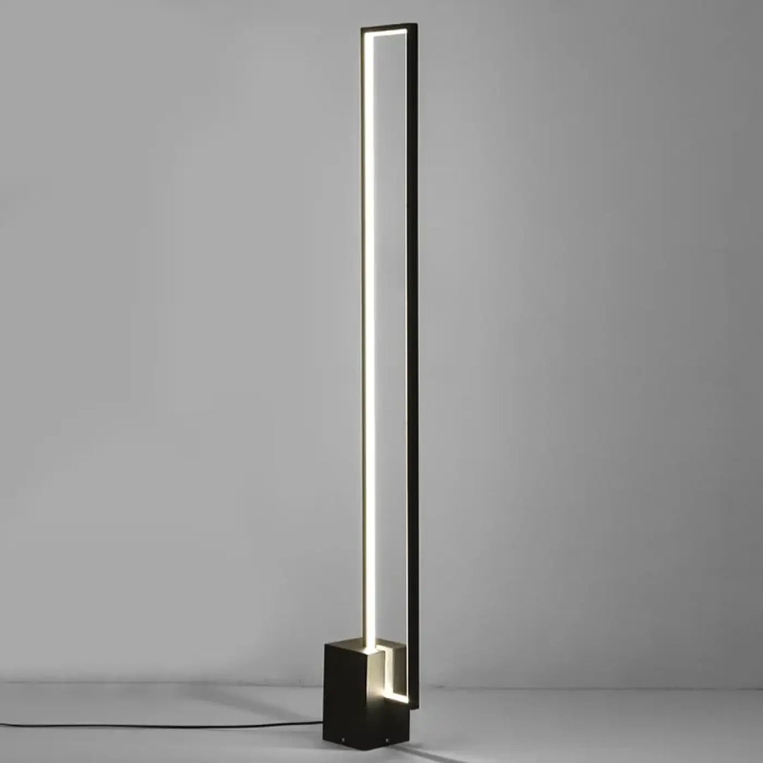 Lampadaire led design contemporain minimaliste noir moderne