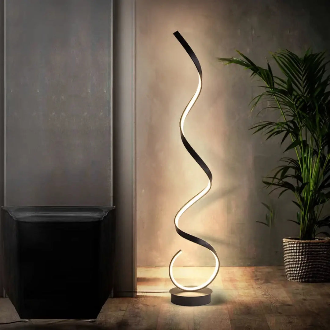 Lampadaire led sculptural noir ou blanc luminaire chic
