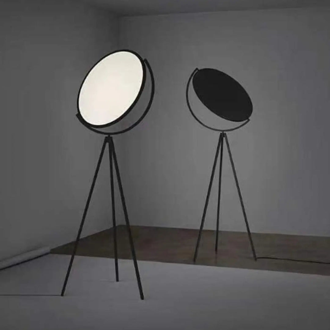 Lampadaire Originale En Aluminium Noir Style Projecteur
