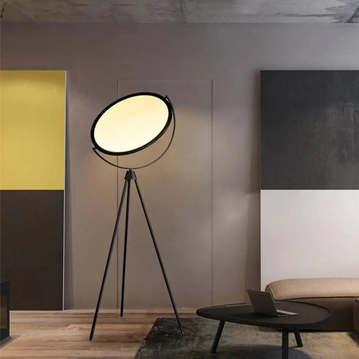 Lampadaire Originale En Aluminium Noir Style Projecteur