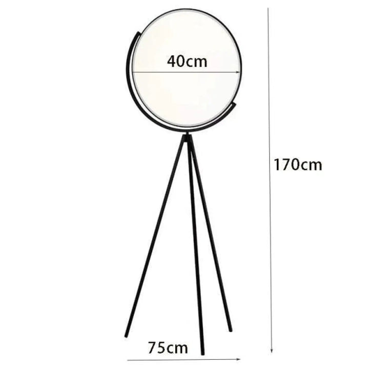 Lampadaire Originale En Aluminium Noir Style Projecteur