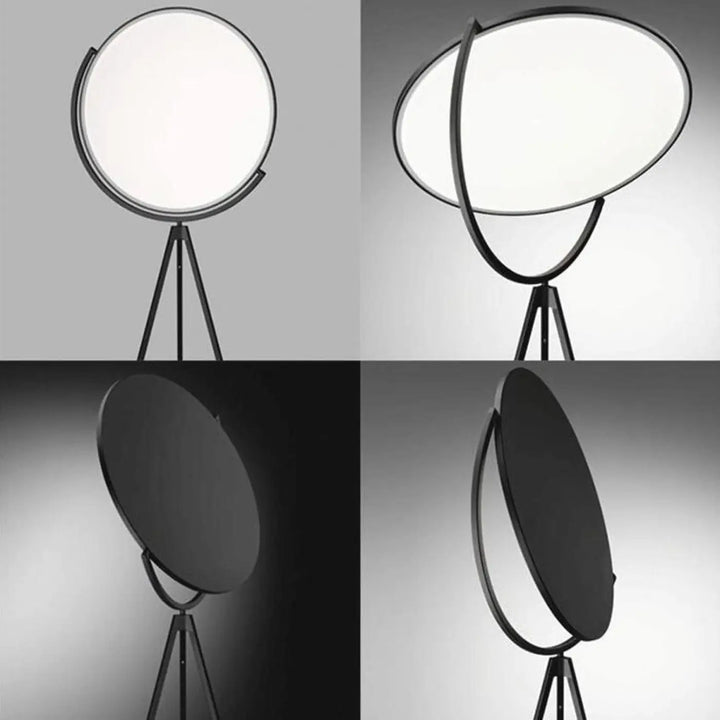 Lampadaire Originale En Aluminium Noir Style Projecteur