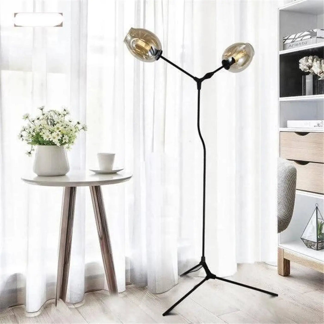 Lampadaire En Verre Soufflé Design Œil Noir