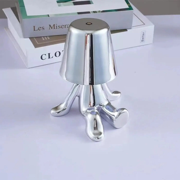 Lampe de chevet buddy en chrome effet métallisé forme de pieuvre décorative pour décoration intérieure moderne