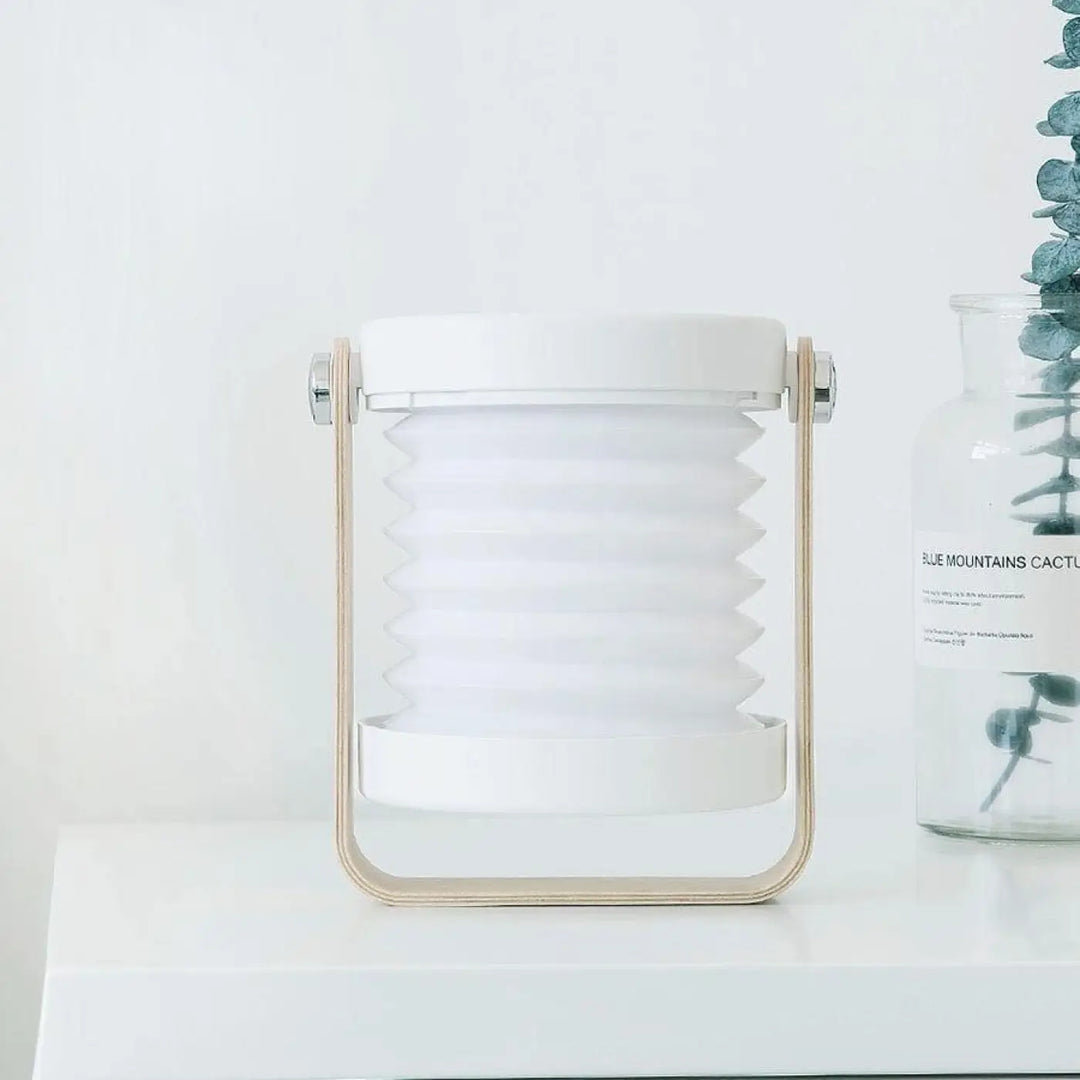 Lampe De Chevet Lanterne En Bois Gris Ou Blanc