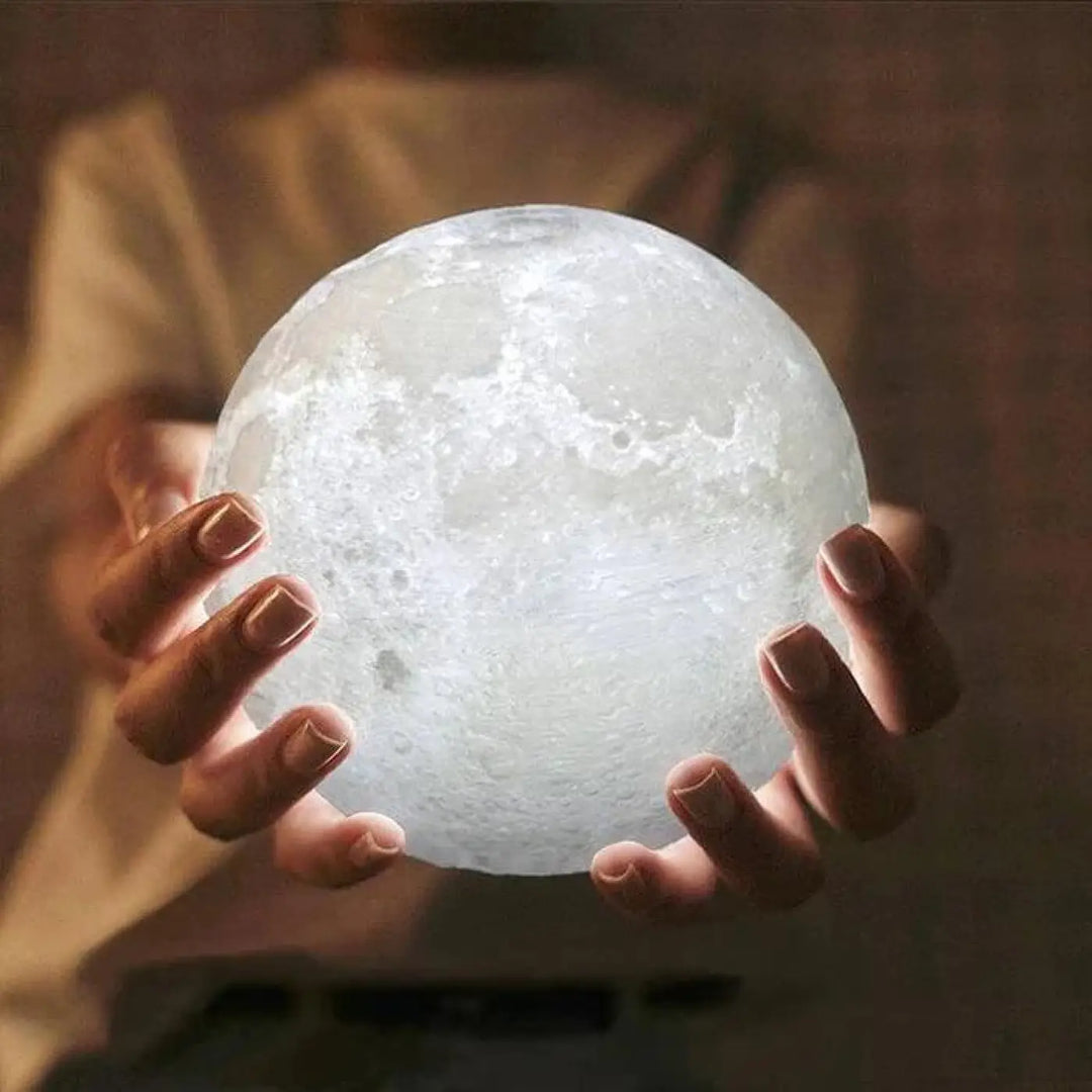 Lampe Lune 3D Sphère Multicolore Éclairage LED