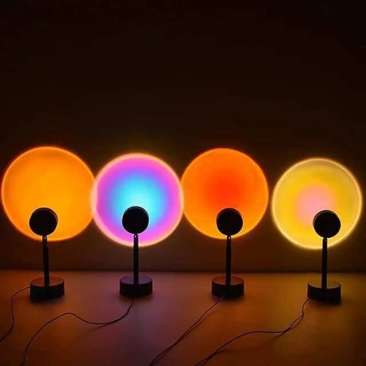 Lampe Coucher De Soleil Projecteur LED Multicolore
