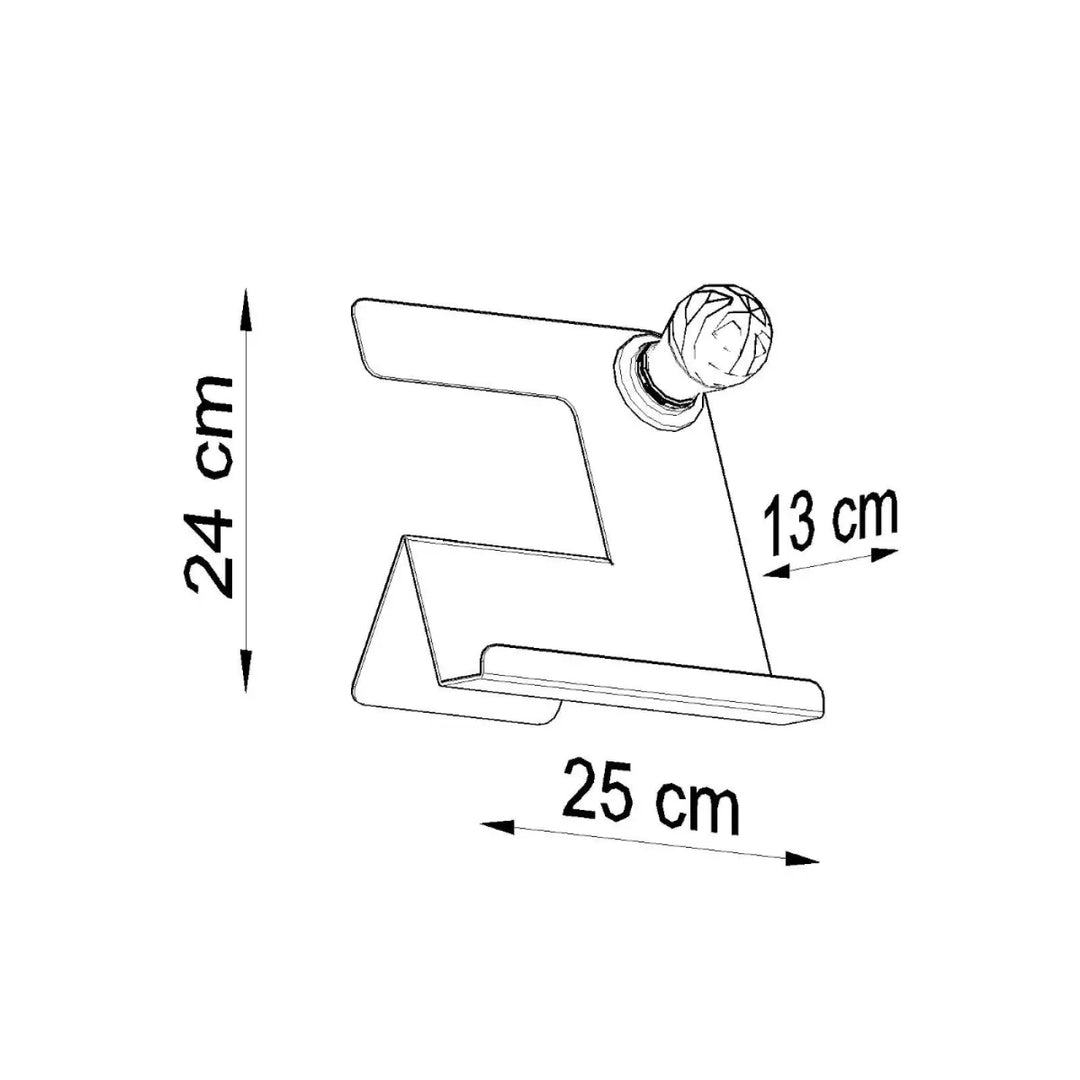 Lampe de table incline noir avec robinet moderne chrome et bouton sphérique facetté pour décoration d’intérieur moderne bureau incline