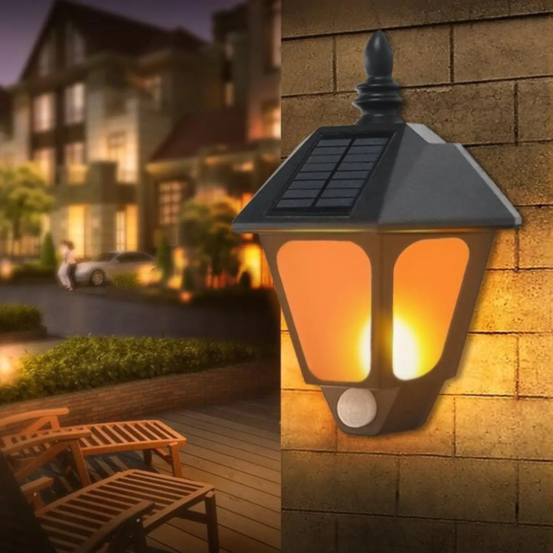 Luminaire Applique Extérieur Solaire Vintage LED