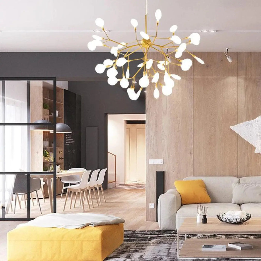 Luminaire Contemporain Fleur Stylisée