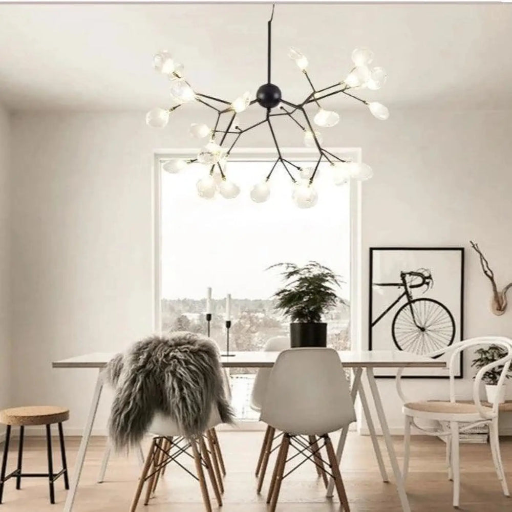 Luminaire Contemporain Fleur Stylisée