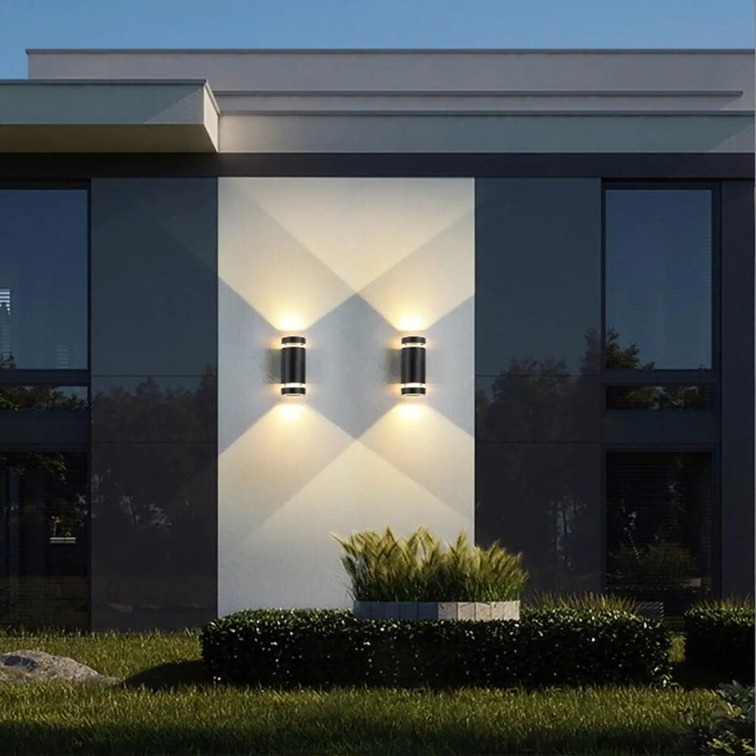 Luminaire d’Extérieur Solaire Applique Cylindrique