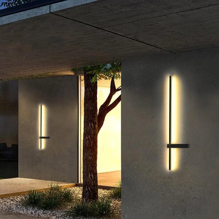Luminaire Extérieur Sur Pied Applique Noire Croix