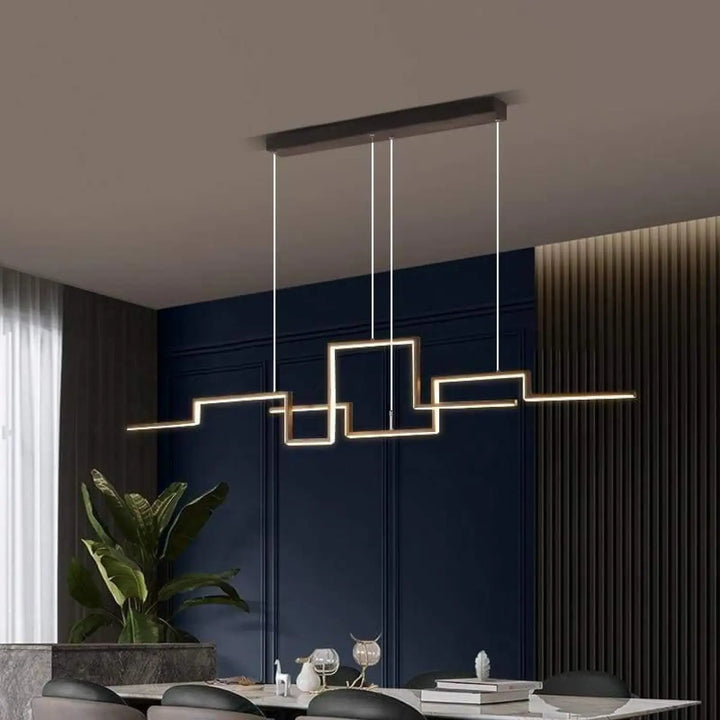 Luminaire Géométrique Design Skyline Urbaine