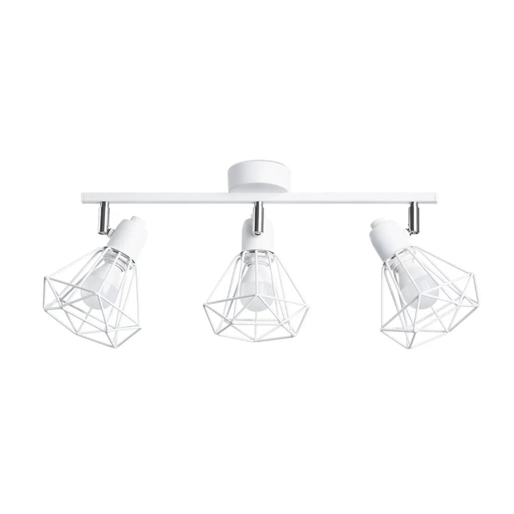 Luminaire plafonnier série artemis blanc avec trois spots ajustables pour créer une atmosphère intime