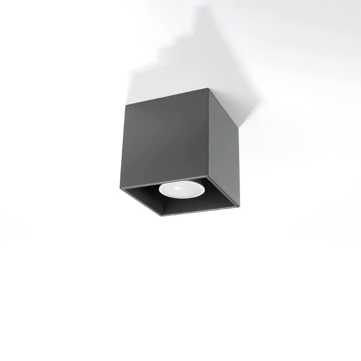 Luminaire plafonnier quad 1 anthracite avec lumiere encastrée moderne en noir mat pour une magnifique décoration