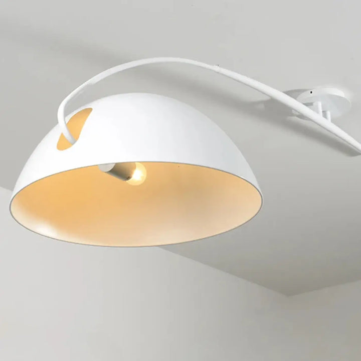 Luminaire plafonnier en arc moderne noir pour salon