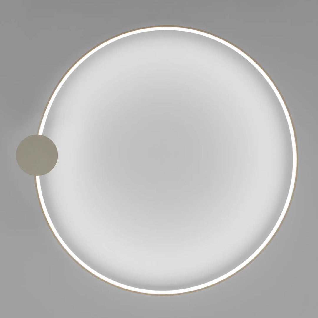 Luminaire plafonnier rio 110 beige avec anneaux led en aluminium allient élégance et design moderne frosted