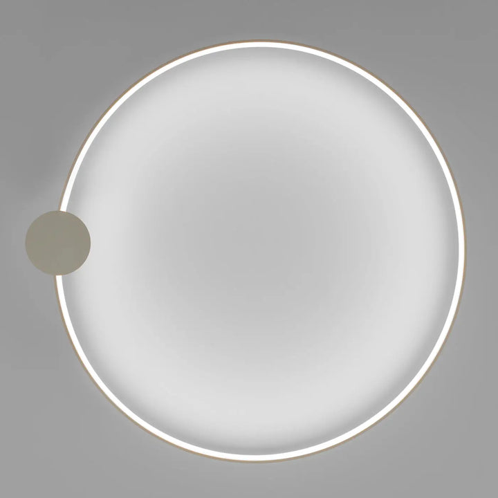 Luminaire plafonnier rio 110 beige avec anneaux led en aluminium allient élégance et design moderne frosted