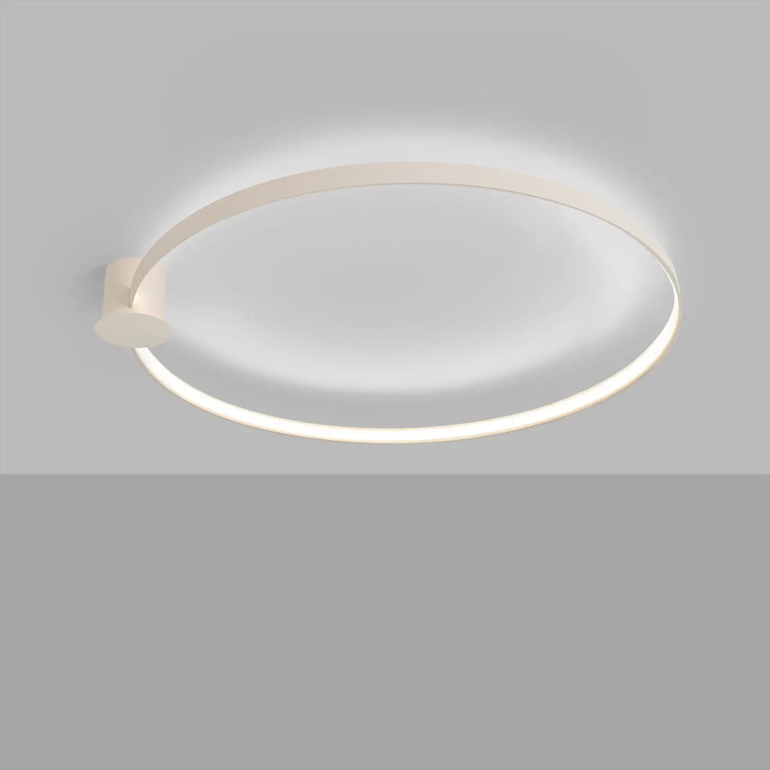 Plafonnier luminaire rio 110 beige aluminium allient élégance avec anneaux led moderne et lumineux 4000k