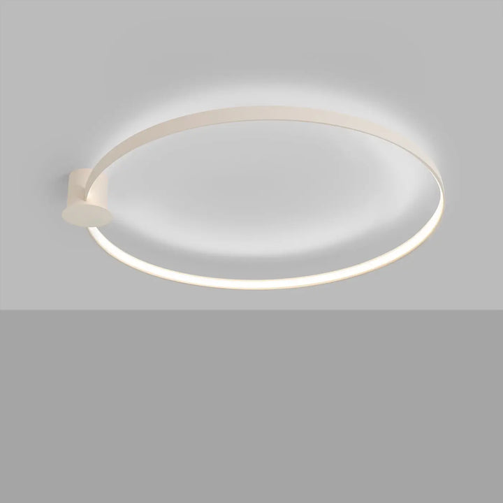 Plafonnier luminaire rio 110 beige aluminium allient élégance avec anneaux led moderne et lumineux 4000k
