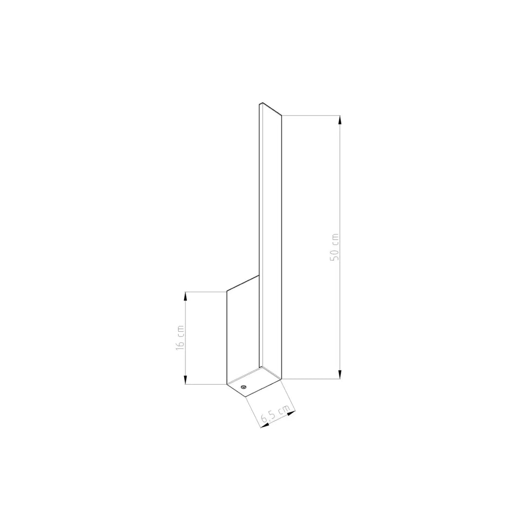 Applique murale lahti beige en métal noir minimaliste avec design angulaire allie design moderne et fonctionnalité pratique