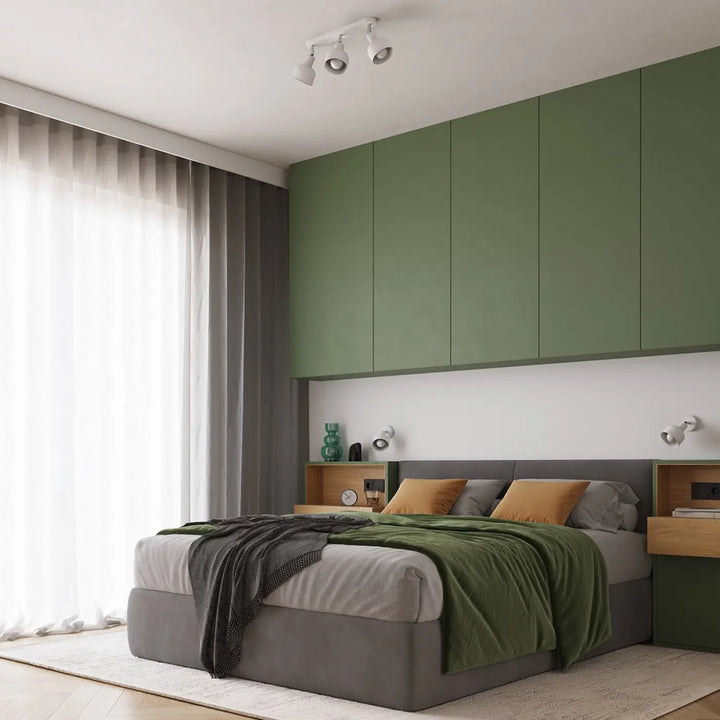 Luminaire plafonnier elba 3 blanc avec lampe elba intégrée minimalisme combiné et éléments subtils en blanc moderne