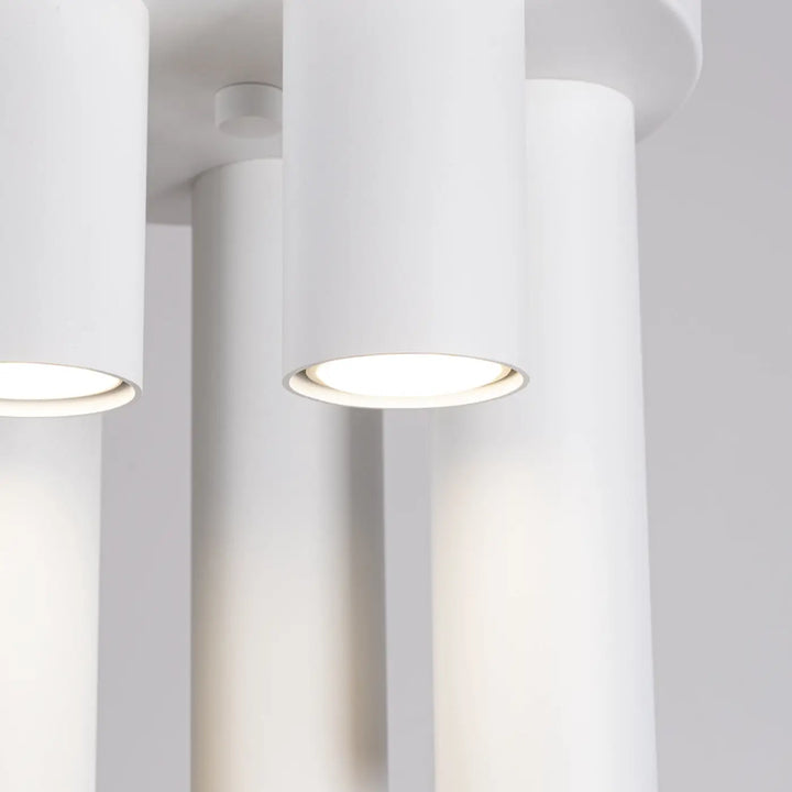 Plafonnier lagos 5p blanc lampe lagos cylindrique minimaliste avec caractère chic pour un intérieur moderne