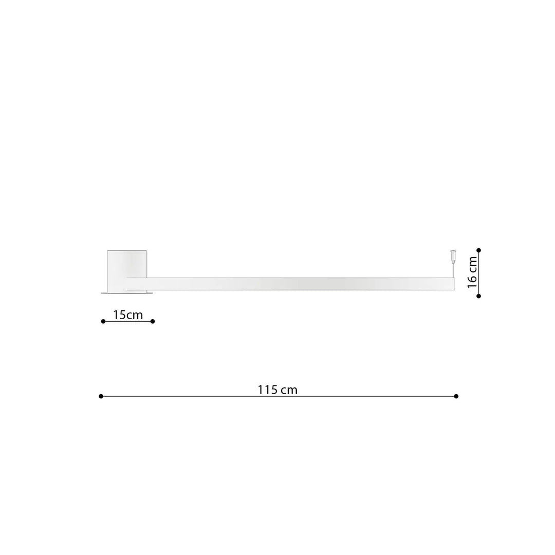 Luminaire plafonnier rio 110 4000k blanc avec modules led design unique et base blanc minimaliste de 15 cm sur 16 cm