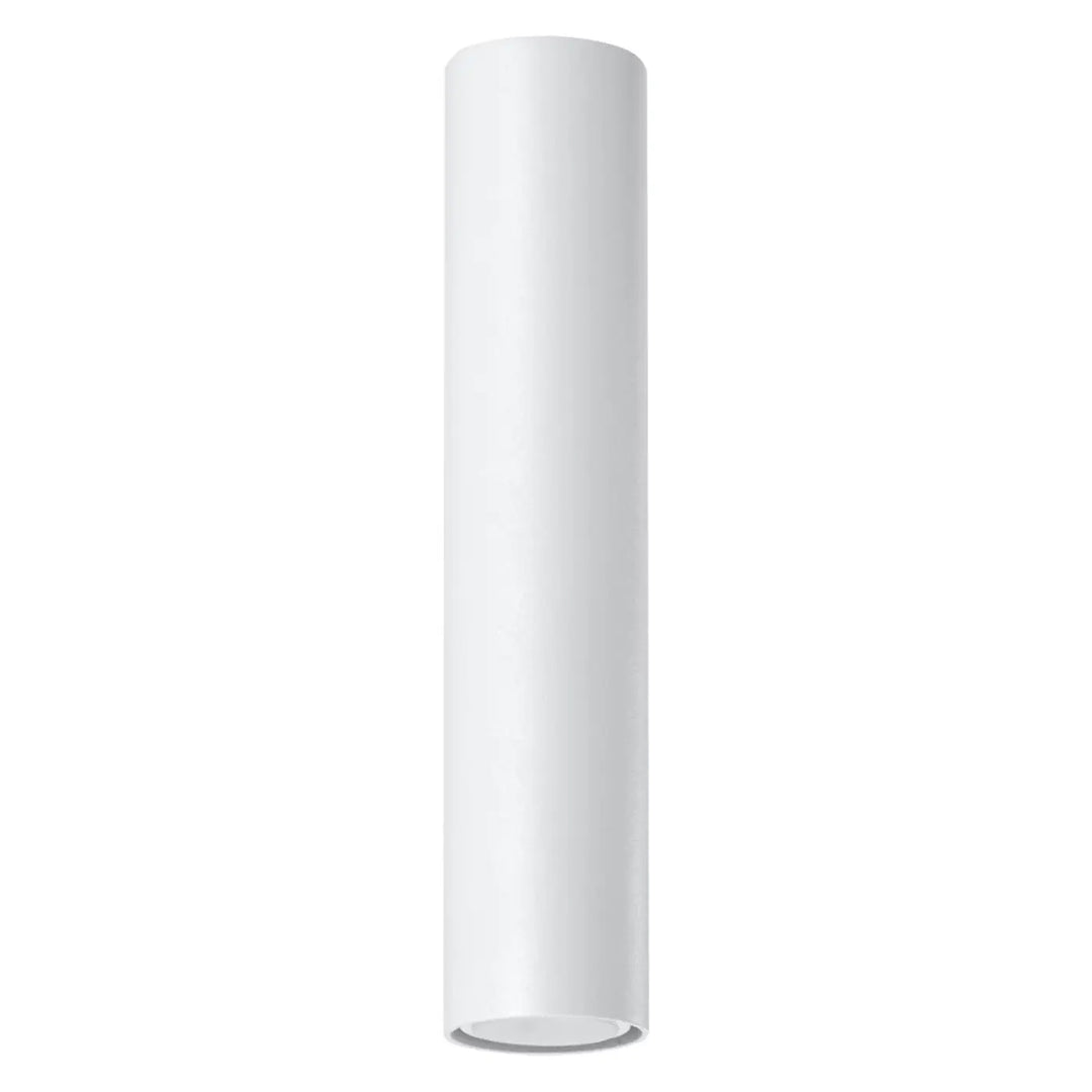 Plafonnier lagos blanc cylindre en finition mate pour une élégance moderne et une lumière fonctionnelle