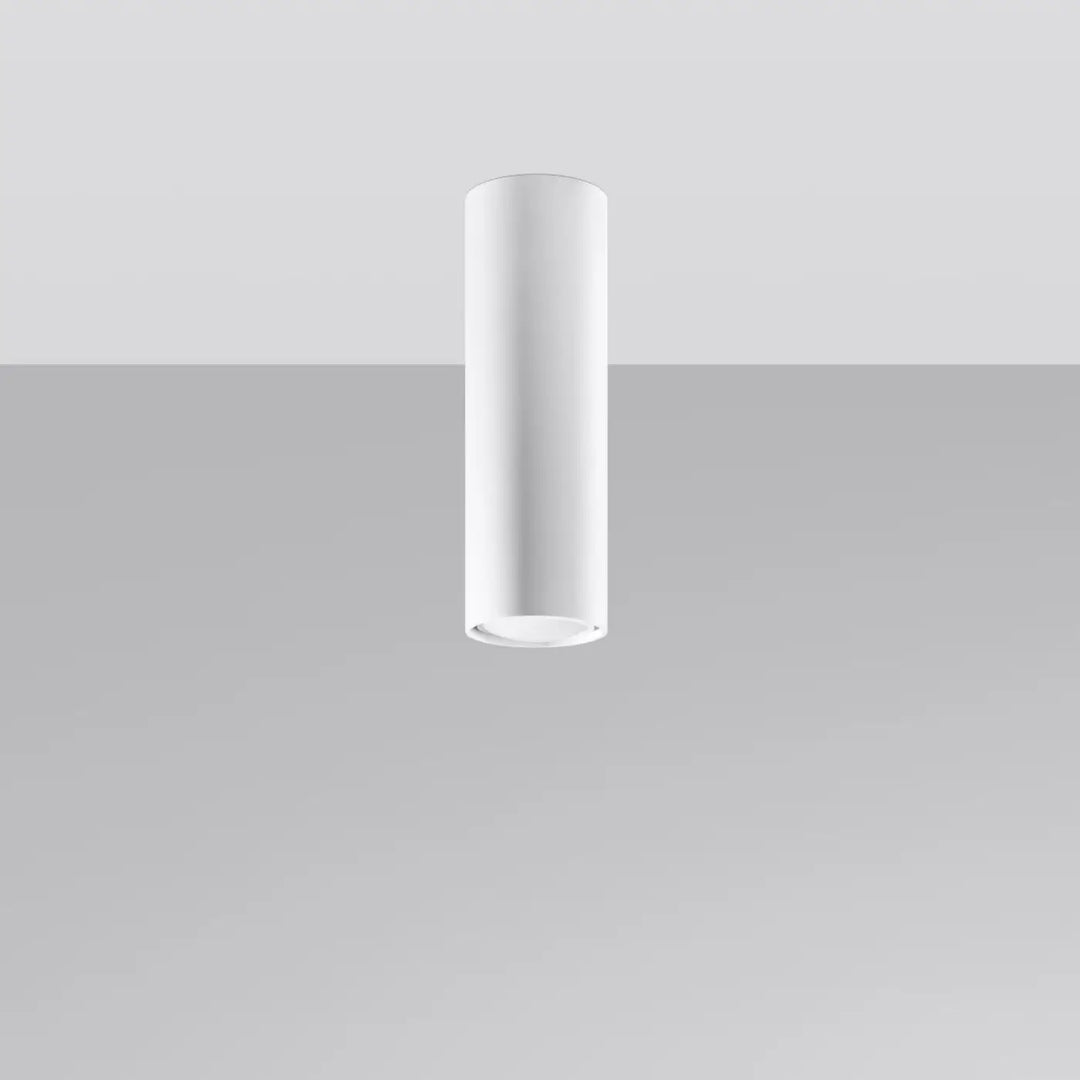 Luminaire plafonnier lagos blanc cylindre encastré avec élégance moderne offrant une lumière fonctionnelle